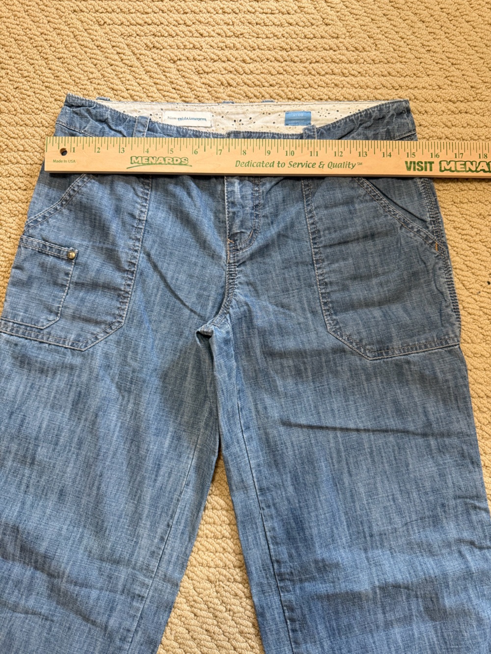 Pilcro and the Letterpress Light Blue Wide-Leg Denim Jeans - Picture 6 of 6